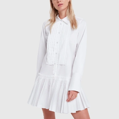 Shop Khaite Malin Dress In White