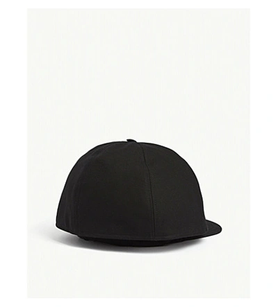 Shop Raf Simons Double Layer Baseball Cap In Black