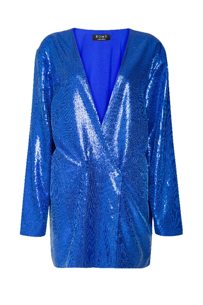 Shop Romy Collection The Barbara Jacket In Blue
