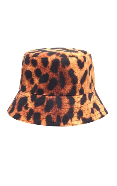 Shop Manokhi By Toukitsou Bucket Hat In Leopard