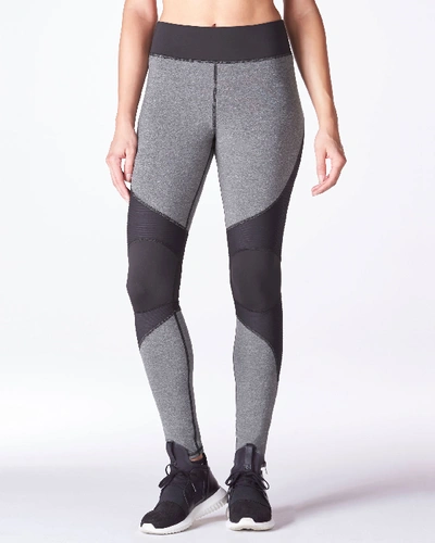 Shop Michi Moto Zip Legging - Heather Grey