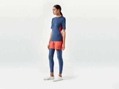 Shop Aeance Women's Short Sleeve Jersey In Midbluecoral