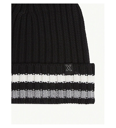 Shop The Kooples Wool Beanie Hat In Bla01