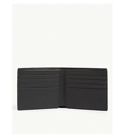 Shop Burberry 3d Logo Leather Billfold Wallet In Archive Beige