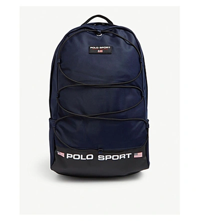 Shop Polo Ralph Lauren Nylon Backpack In Navy