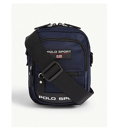 Shop Polo Ralph Lauren Polo Sport Nylon Cross-body Bag In Navy