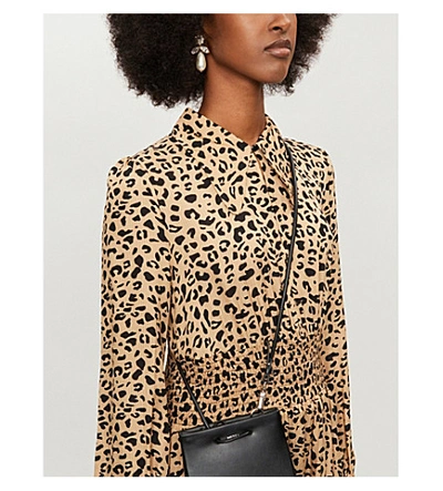 Shop Baum Und Pferdgarten Amber Leopard-print Crepe Maxi Dress In Beige Black Leo