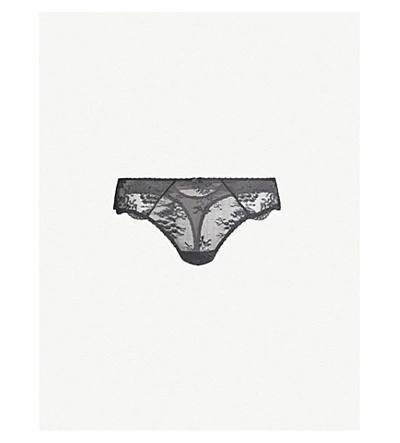 Shop Aubade L'amour Lace Mid-rise Briefs In Mercure