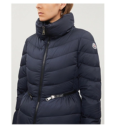 Moncler Miriel High-neck Padded Shell-down Jacket In Navy | ModeSens