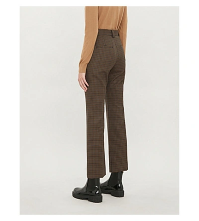 Shop Sandro Staino Checked Stretch-woven Trousers In Multi Color