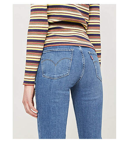 levi's 724 high rise straight jeans second thought