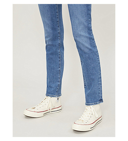 levi's 724 high rise straight jeans second thought