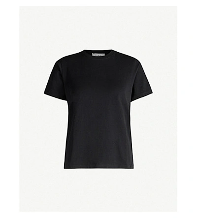 Shop Ba&sh Regular-fit Cotton-jersey T-shirt In Noir