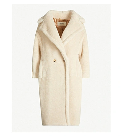 Max Mara Lady Ted Notch-lapel Cashmere And Silk-blend Teddy Coat In Vanilla  | ModeSens