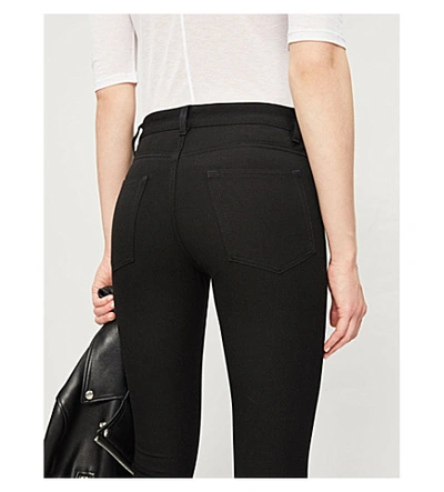 Shop Joseph Cloud Gabardine Stretch Jeans In Black