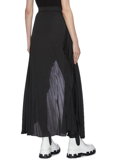 Shop Stella Mccartney Asymmetrical Pleated Skirt