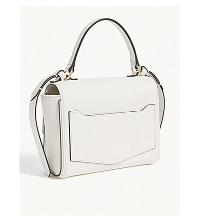Shop Givenchy Eden Mini Leather Shoulder Bag In White