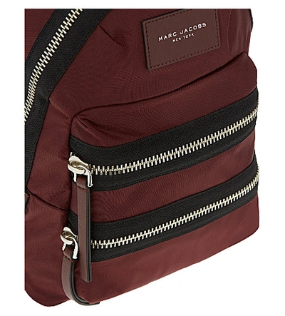 Shop Marc Jacobs Biker Mini Nylon Backpack In Rubino