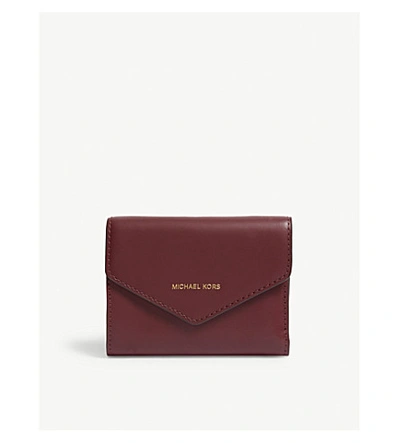 Blakely Jet Set Small Leather Wallet In Oxblood