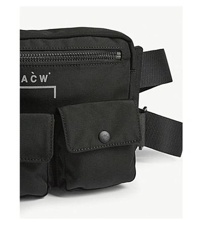 Shop A-cold-wall* Abdomen Nylon Bag In Black
