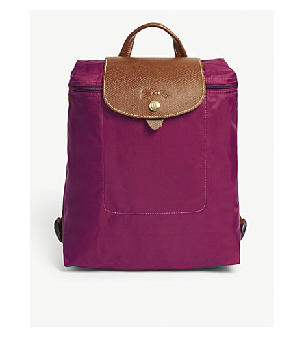 longchamp canvas backpack