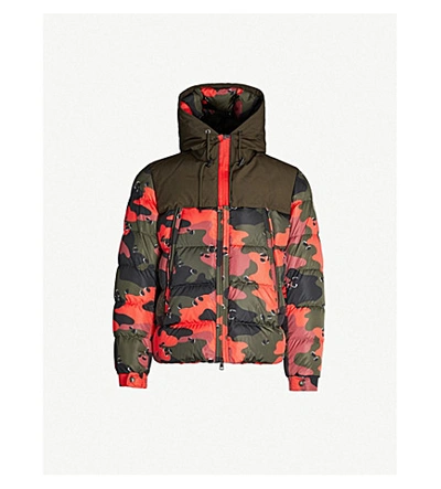 Moncler Eymeric Camouflage-print Shell And Down-blend Jacket In Green |  ModeSens