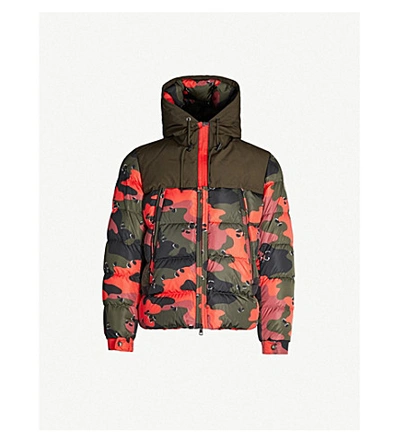 Shop Moncler Eymeric Camouflage-print Shell And Down-blend Jacket