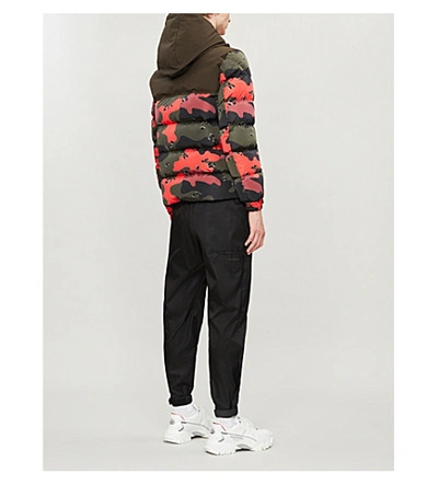 Shop Moncler Eymeric Camouflage-print Shell And Down-blend Jacket