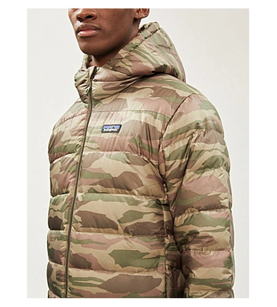 Shop Patagonia Hi-loft Camouflage-print Recycled Shell-down Jacket In Bear Camo