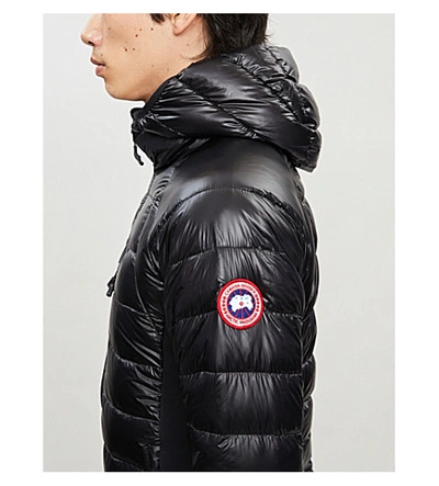 Shop Canada Goose Hybridge Lite Quilted Shell Jacket In Navy