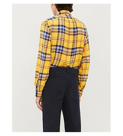 Shop Polo Ralph Lauren Checked Cotton-knit Shirt In Multi