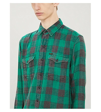 Shop Polo Ralph Lauren Check Regular-fit Cotton-flannel Shirt In Multi