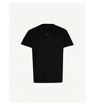 Shop A-cold-wall* Overlock Logo-print Cotton-jersey T-shirt In Black