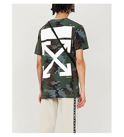 Shop Off-white Incompiuto Camouflage-print Cotton-jersey T-shirt In All Over White