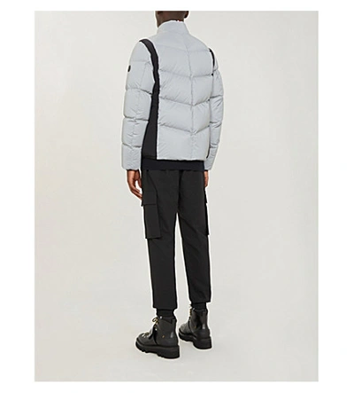 Moncler Leblanc Reflective Shell-down Hooded Jacket In Silver | ModeSens
