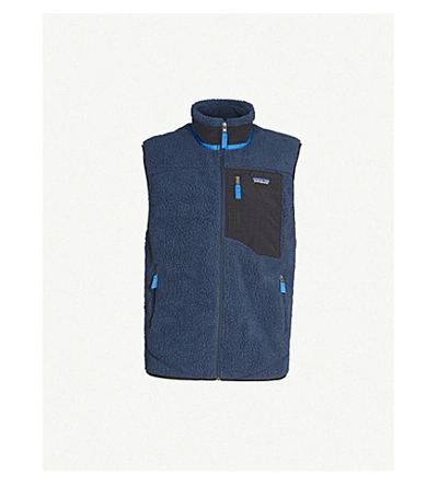 Shop Patagonia Classic Retro-x Fleece Gilet In Navy