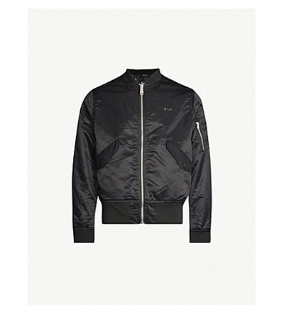 Shop Boy London Reversible Logo-print Bomber Jacket In Black