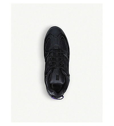 Shop Eytys Jet Turbo Suede And Mesh Low-top Trainers In Black