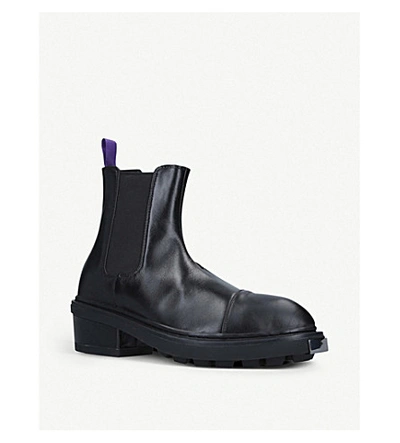 Shop Eytys Nikita Leather Chelsea Boots In Black