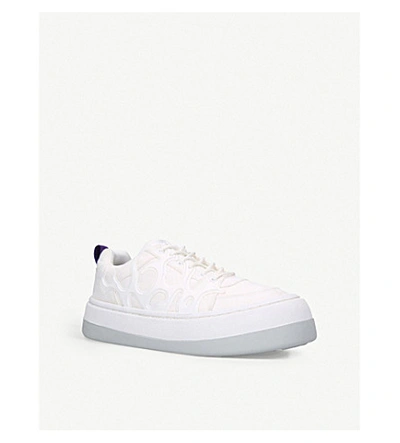 Shop Eytys Sonic Canvas Low-top Trainers In White