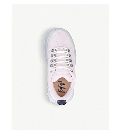 Shop Eytys Angel Suede Trainers In Pale Pink