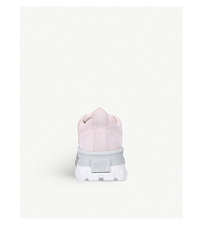 Shop Eytys Angel Suede Trainers In Pale Pink