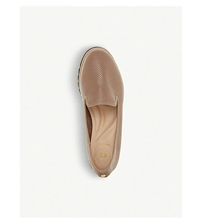 Shop Dune Galleon Leather Loafers In Taupe-leather