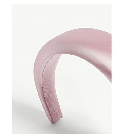 Shop Prada Chunky Satin Hairband In Pink