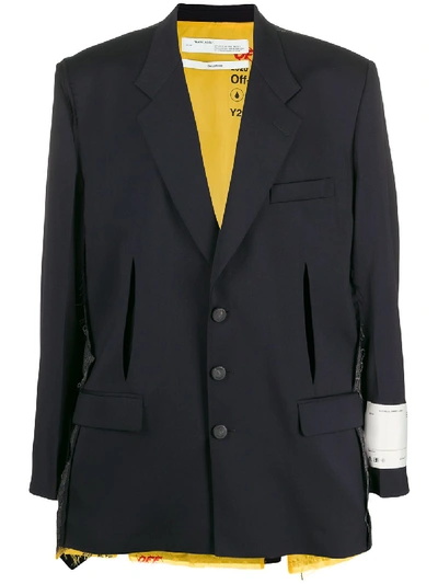 OVERSIZED CONTRAST BACK BLAZER
