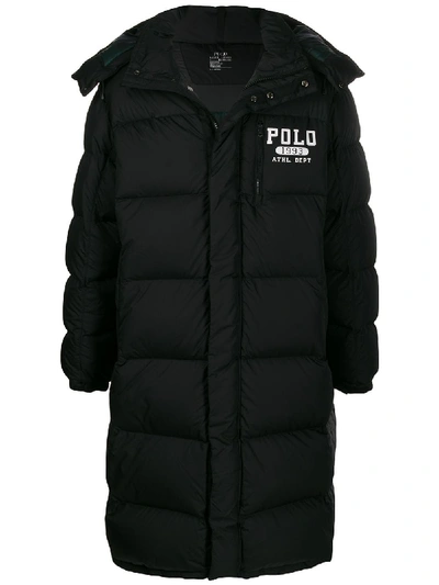 Shop Polo Ralph Lauren Oversized Padded Jacket In Black