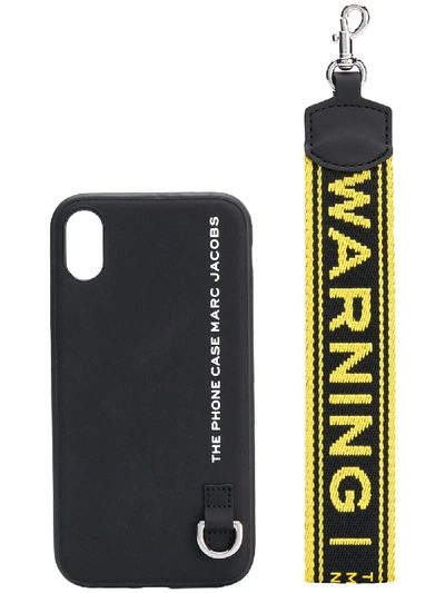 Shop Marc Jacobs Warning Keyring Iphone X Case In Black