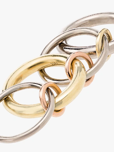 Shop Spinelli Kilcollin 18k Blackened Gold Cici Ring In Metallic