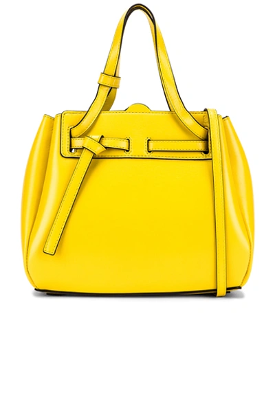 Shop Loewe Lazo Mini Bag In Yellow