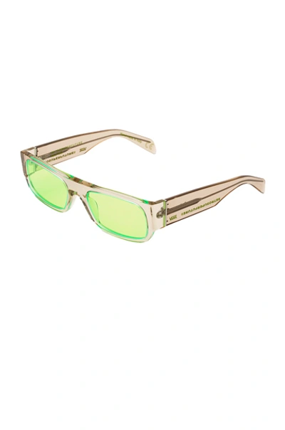 Shop Vans Vault X Retrosuper Sunglasses In Gray,green In Warm Grey